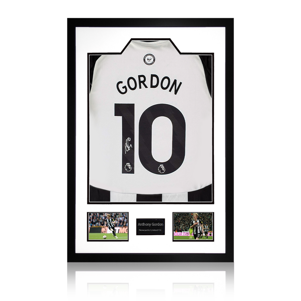 Anthony Gordon Signed Newcastle United Shirt Premium Frame (ACG Cert)