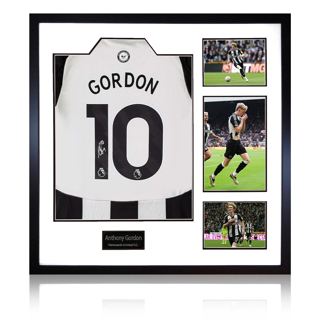 Anthony Gordon Signed Newcastle United Shirt Elite Frame (ACG Cert)