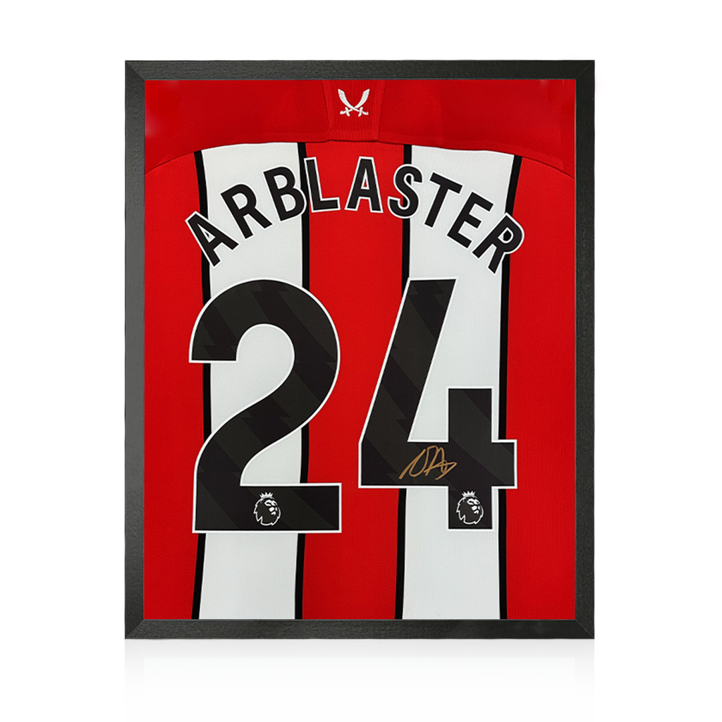 Ollie Arblaster Signed Sheffield United 23/24 Shirt Compact Display