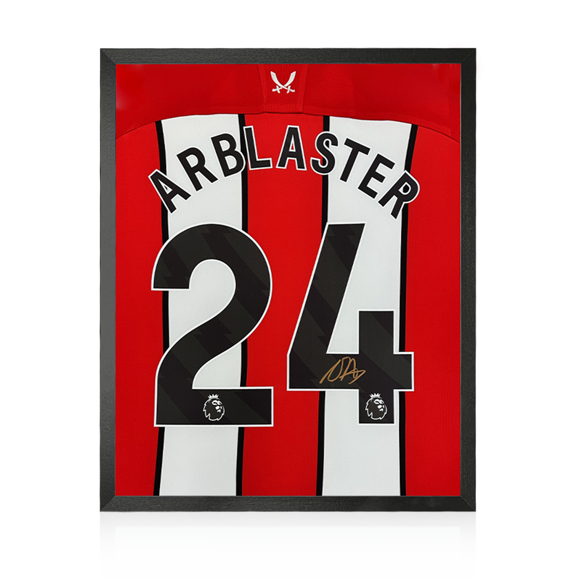 Ollie Arblaster Signed Sheffield United 23/24 Shirt Compact Display