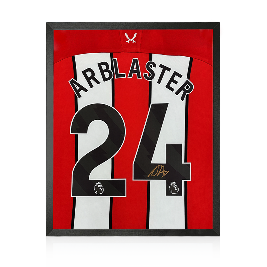 Ollie Arblaster Signed Sheffield United 23/24 Shirt Compact Display