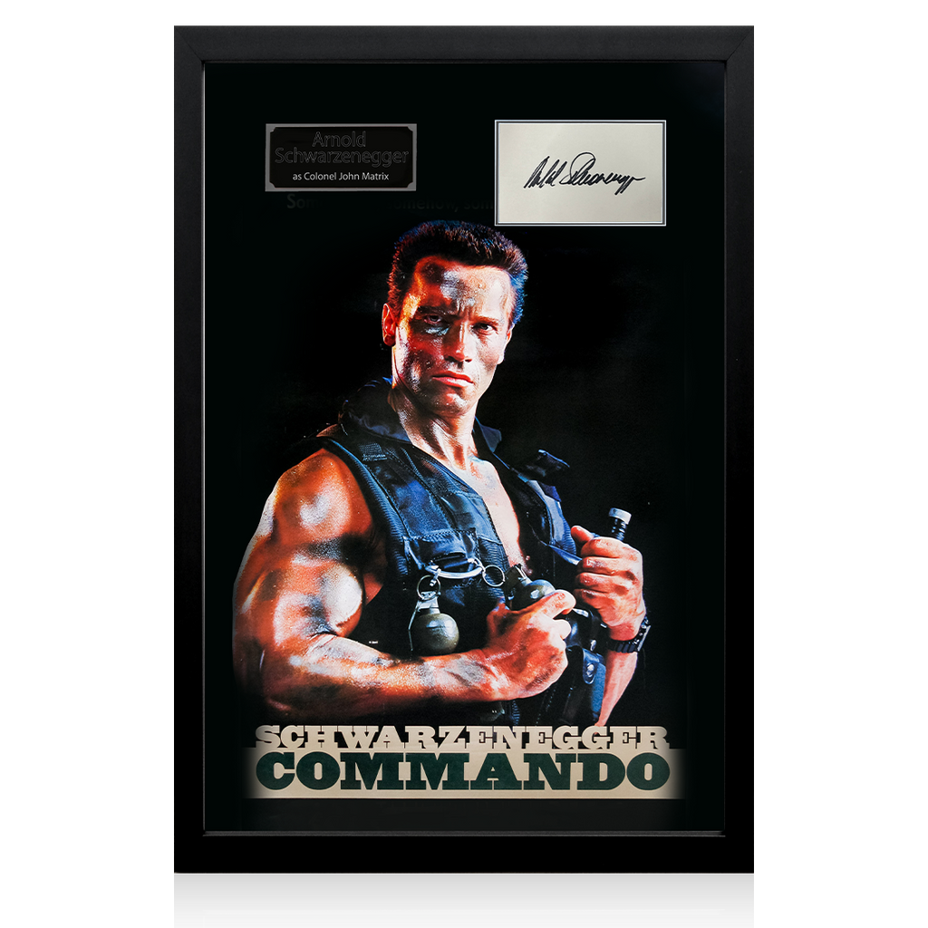 Arnold Schwarzenegger Signed Commando Iconic Frame