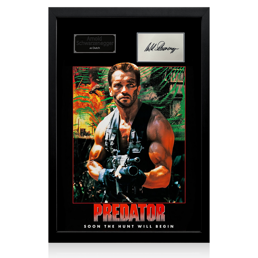 Arnold Schwarzenegger Signed Predator Iconic Frame