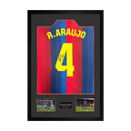 Ronald Araújo Signed Barcelona Shirt Premium Frame