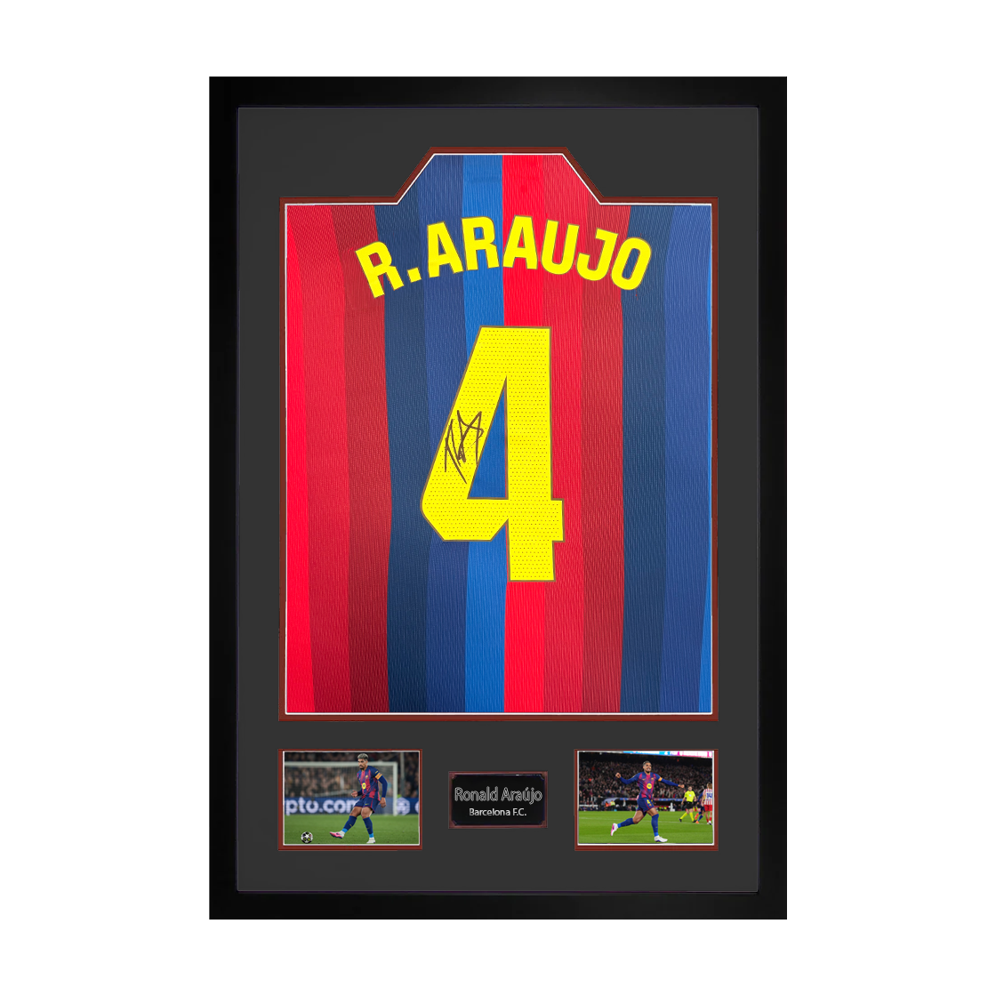 Ronald Araújo Signed Barcelona Shirt Premium Frame