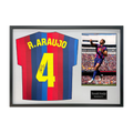 Ronald Araújo Signed Barcelona Shirt Classic Frame
