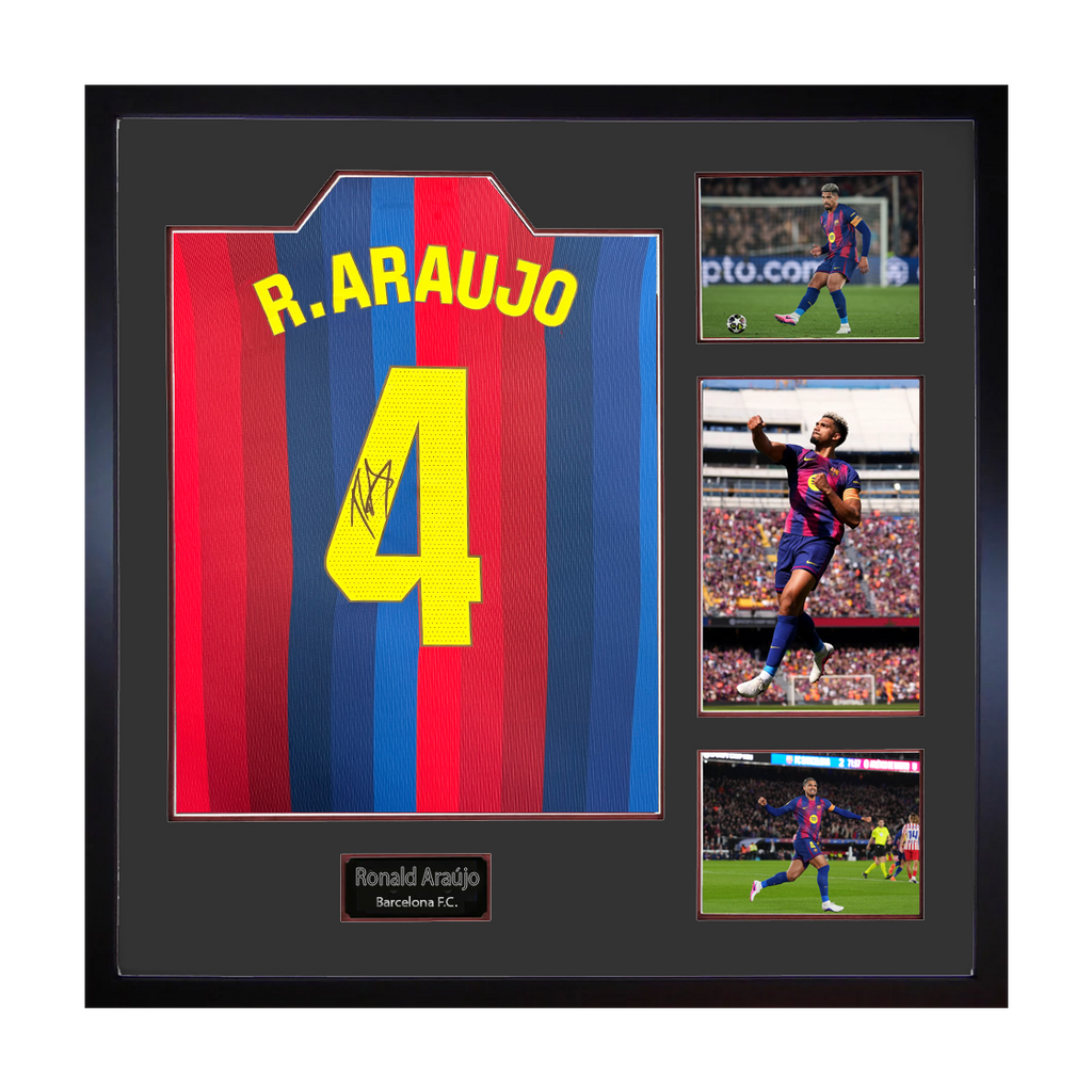 Ronald Araújo Signed Barcelona Shirt Elite Frame