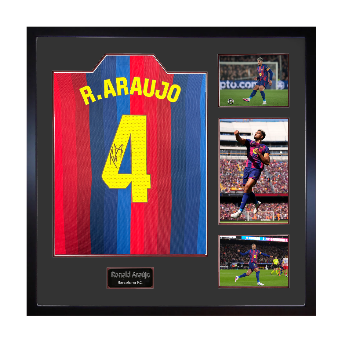 Ronald Araújo Signed Barcelona Shirt Elite Frame