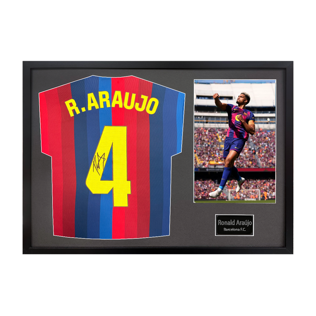 Ronald Araújo Signed Barcelona Shirt Classic Frame