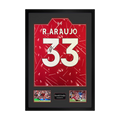 Ronald Araújo Signed Liverpool Shirt Premium Frame