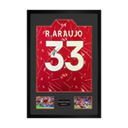 Ronald Araújo Signed Liverpool Shirt Premium Frame