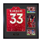 Ronald Araújo Signed Liverpool Shirt Elite Frame