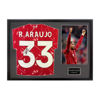 Ronald Araújo Signed Liverpool Shirt Classic Frame