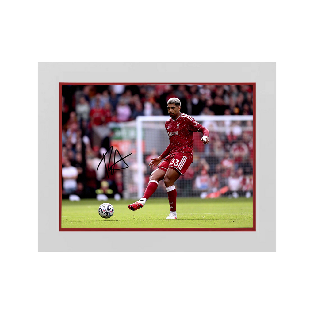 Ronald Araújo Signed Liverpool Image Deluxe Mount
