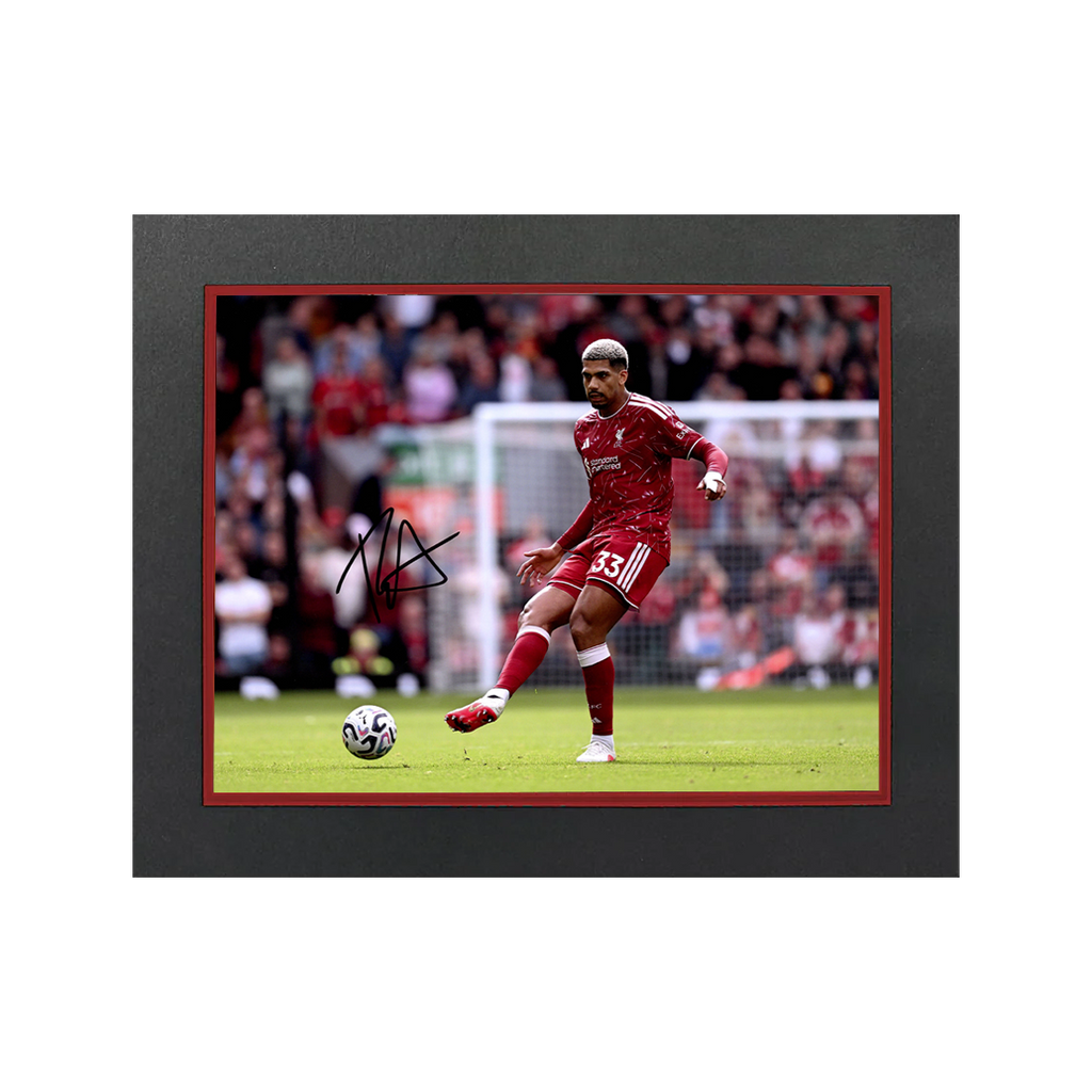 Ronald Araújo Signed Liverpool Image Deluxe Mount