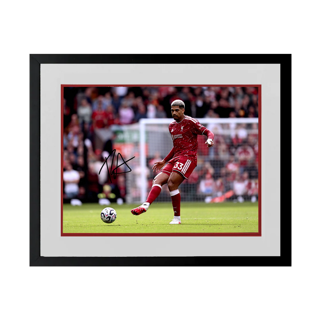 Ronald Araújo Signed Liverpool Image Deluxe Mount Frame