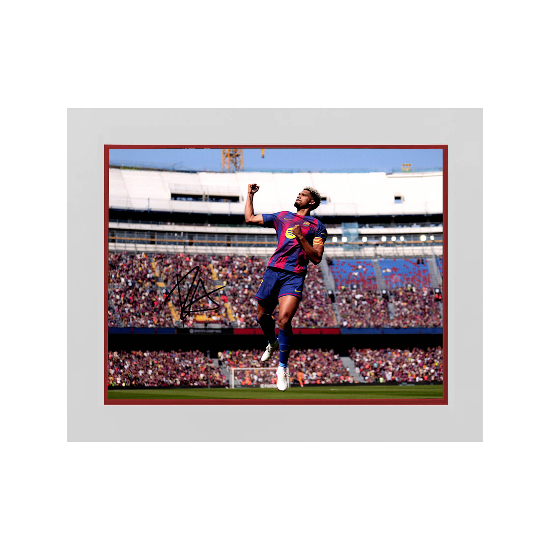 Ronald Araújo Signed Barcelona Image Deluxe Mount