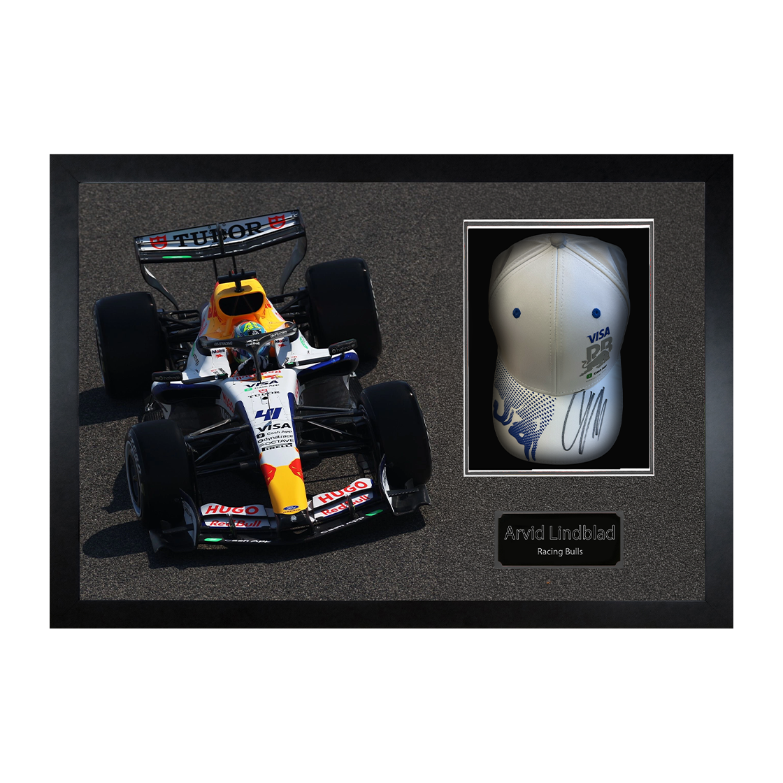Arvid Linblad Signed Red Bull F1 Cap Iconic Frame (ACG Cert)