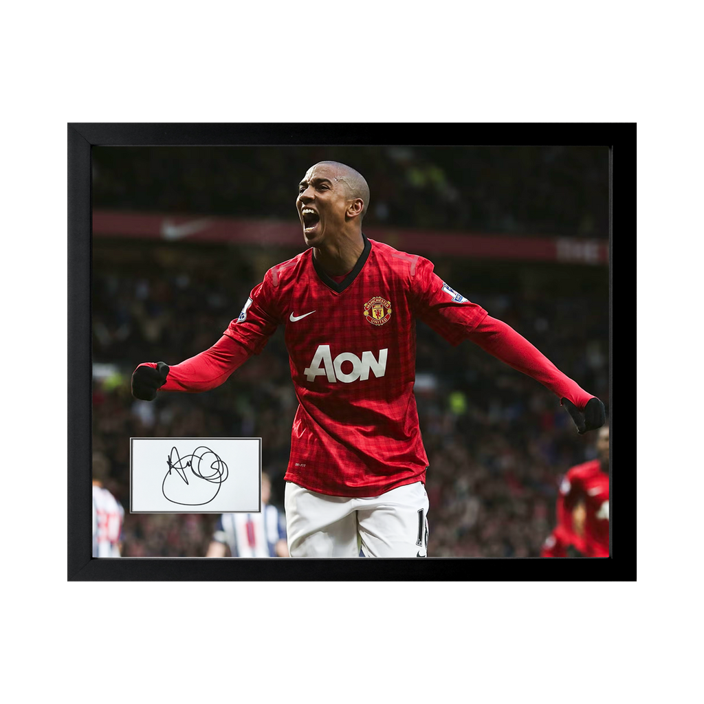 Ashley Young Signed Manchester United Cut Deluxe Mount Frame