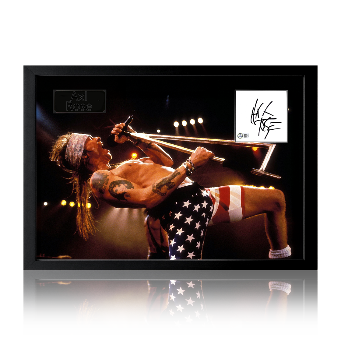 AXL ROSE signed autographed photo COA Hologram main image 0