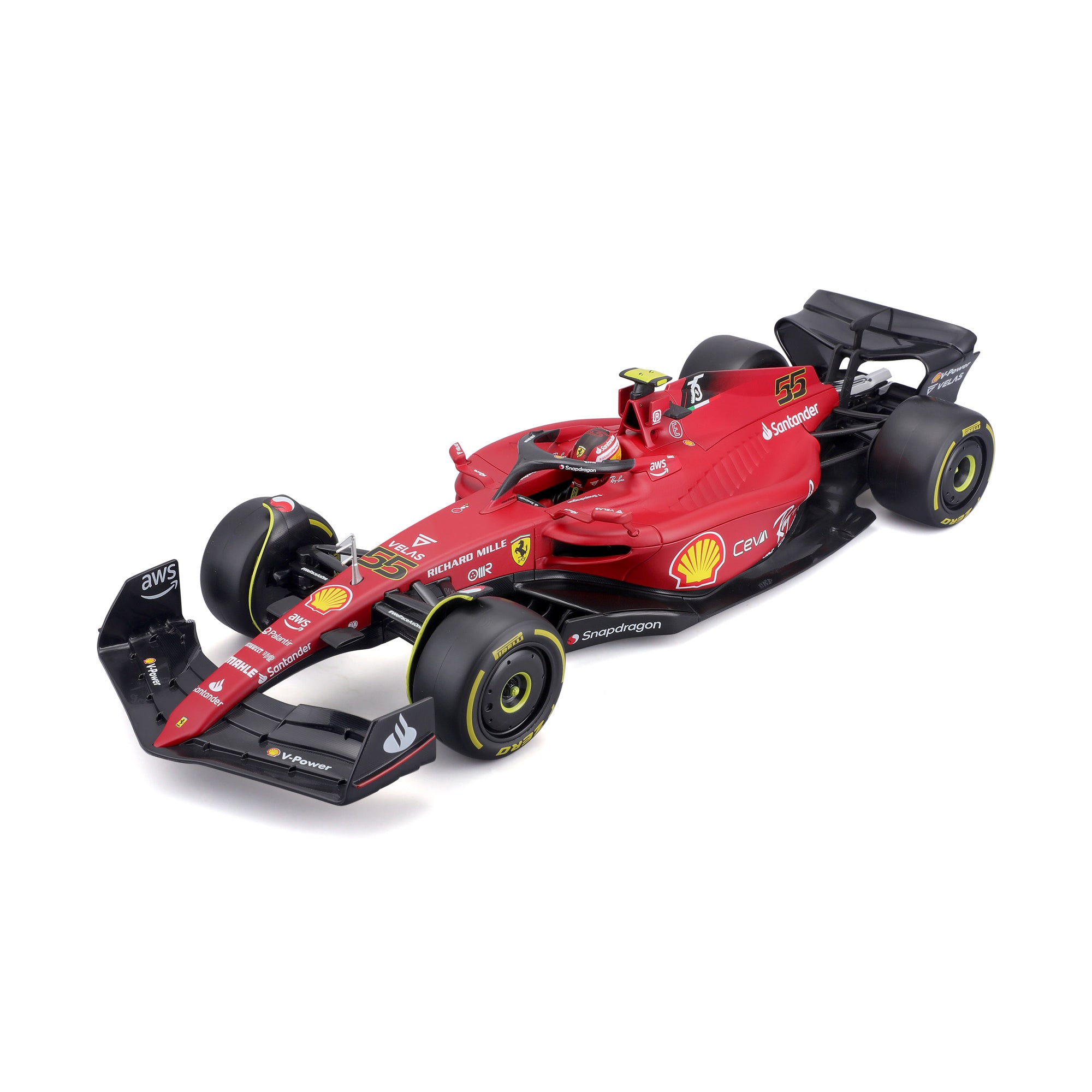 1:18 F1 2022 Ferrari F1-75 Sainz With Helmet – The Fan Cave