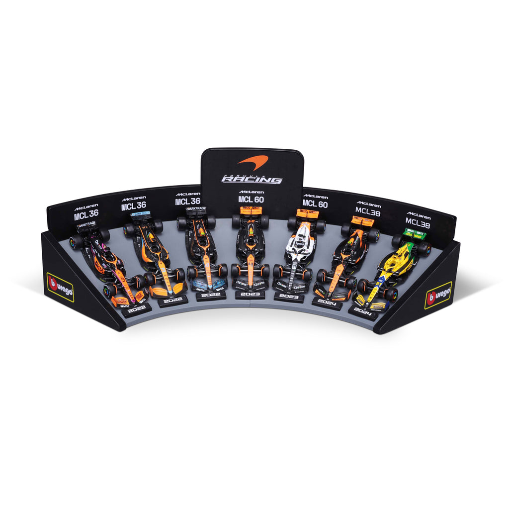 1:43 scale McLaren Deluxe Gift Set With Display Stand