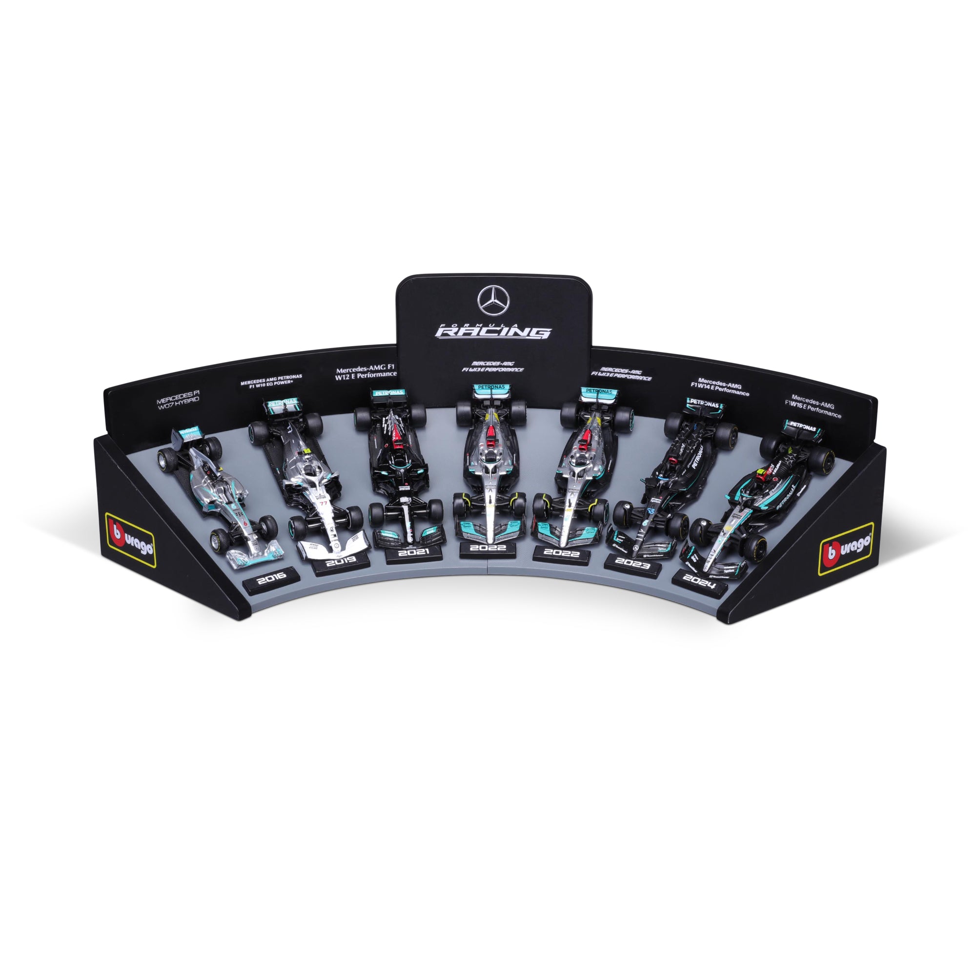 1:43 F1 Mercedes AMG Deluxe Gift Set With Display Stand