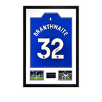 Jarrad Branthwaite Signed Everton Shirt Premium Frame #2
