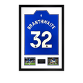 Jarrad Branthwaite Signed Everton Shirt Premium Frame #1