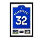 Jarrad Branthwaite Signed Everton Shirt Premium Frame #1