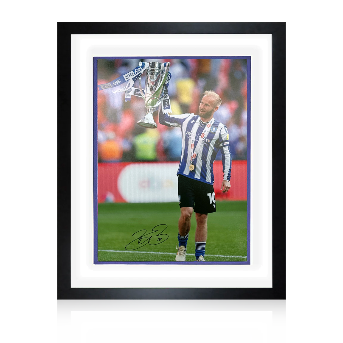 Barry Bannan Signed Sheffield Wednesday Play-Off Win Deluxe Mount Frame