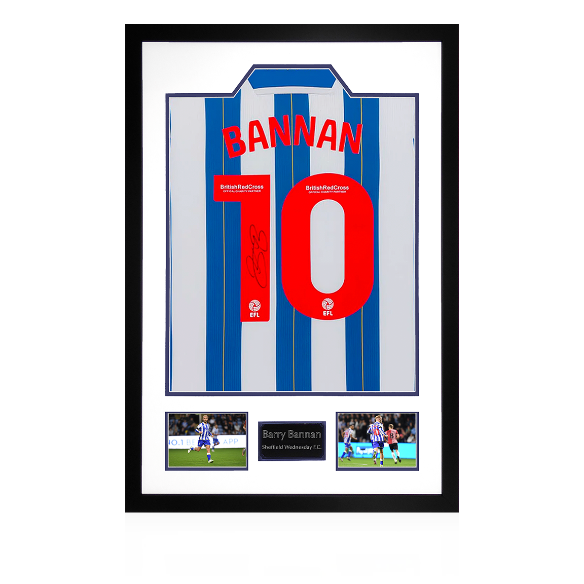 Barry Bannan Signed Sheffield Wednesday 23/24 Shirt Display