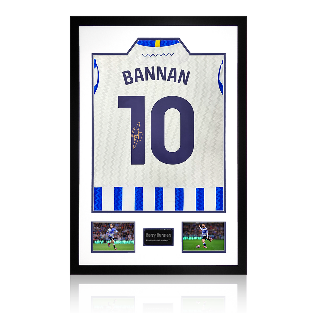Barry Bannan Signed Sheffield Wednesday 24/25 Shirt Premium Frame