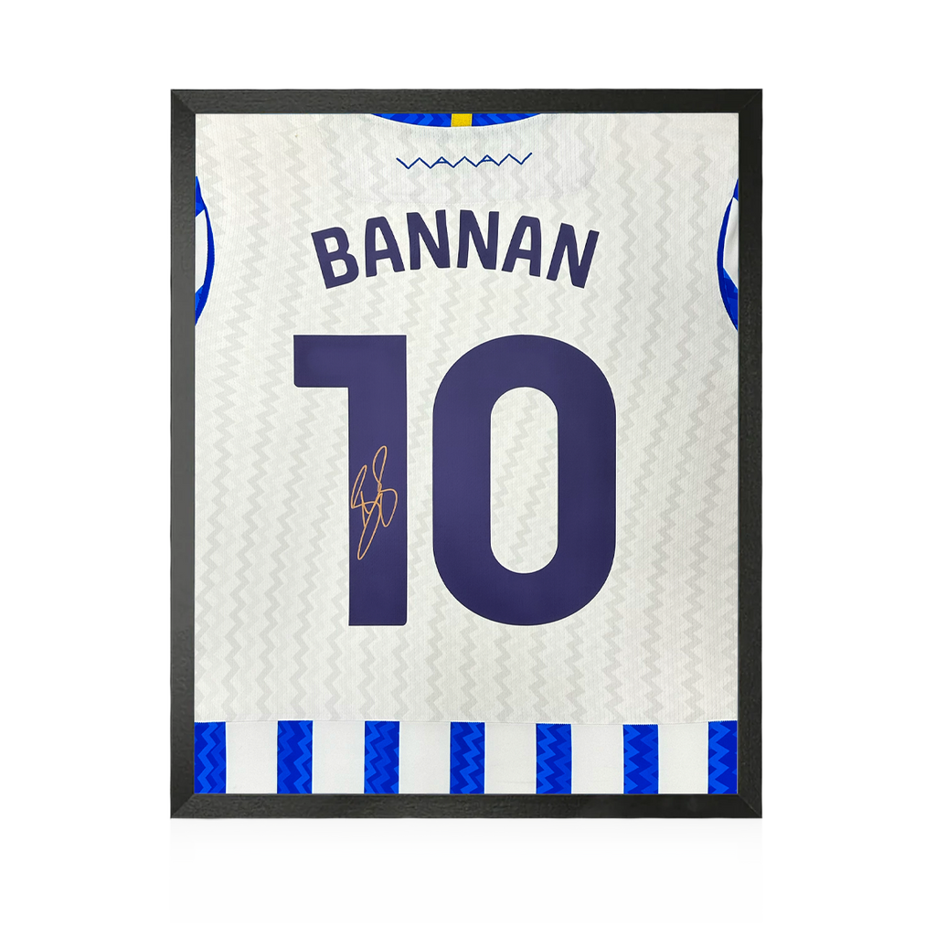 Barry Bannan Signed Sheffield Wednesday 24/25 Shirt Compact Frame