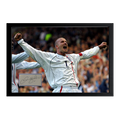 David Beckham Signed England Cut Iconic Frame