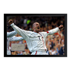 David Beckham Signed England Cut Iconic Frame