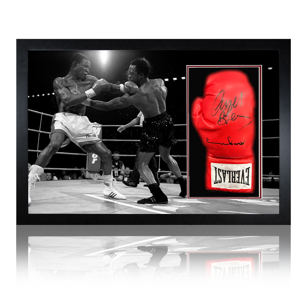 Chris Eubank & Nigel Benn Signed Glove Iconic Frame