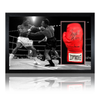 Chris Eubank & Nigel Benn Signed Glove Iconic Frame