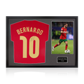Bernardo Silva Signed Portugal Shirt Classic Frame
