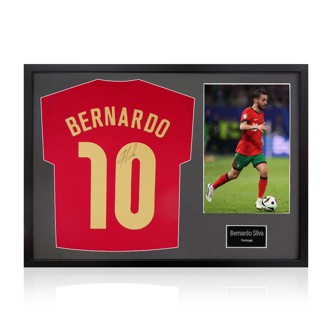 Bernardo Silva Signed Portugal Shirt Classic Frame