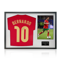 Bernardo Silva Signed Portugal Shirt Classic Frame