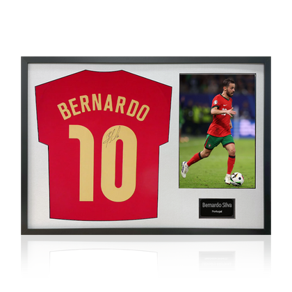 Bernardo Silva Signed Portugal Shirt Classic Frame