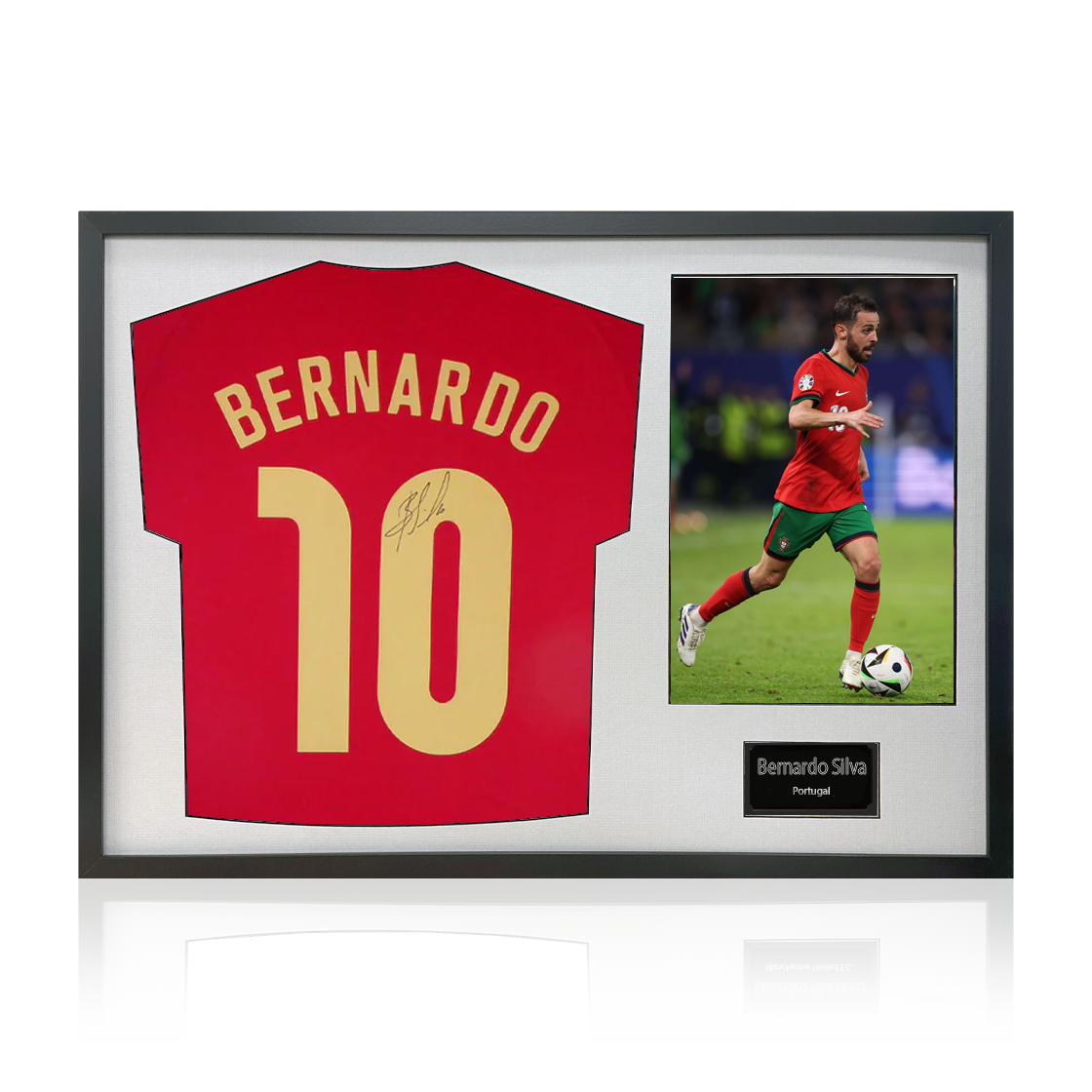 Bernardo Silva Signed Portugal Shirt Classic Frame