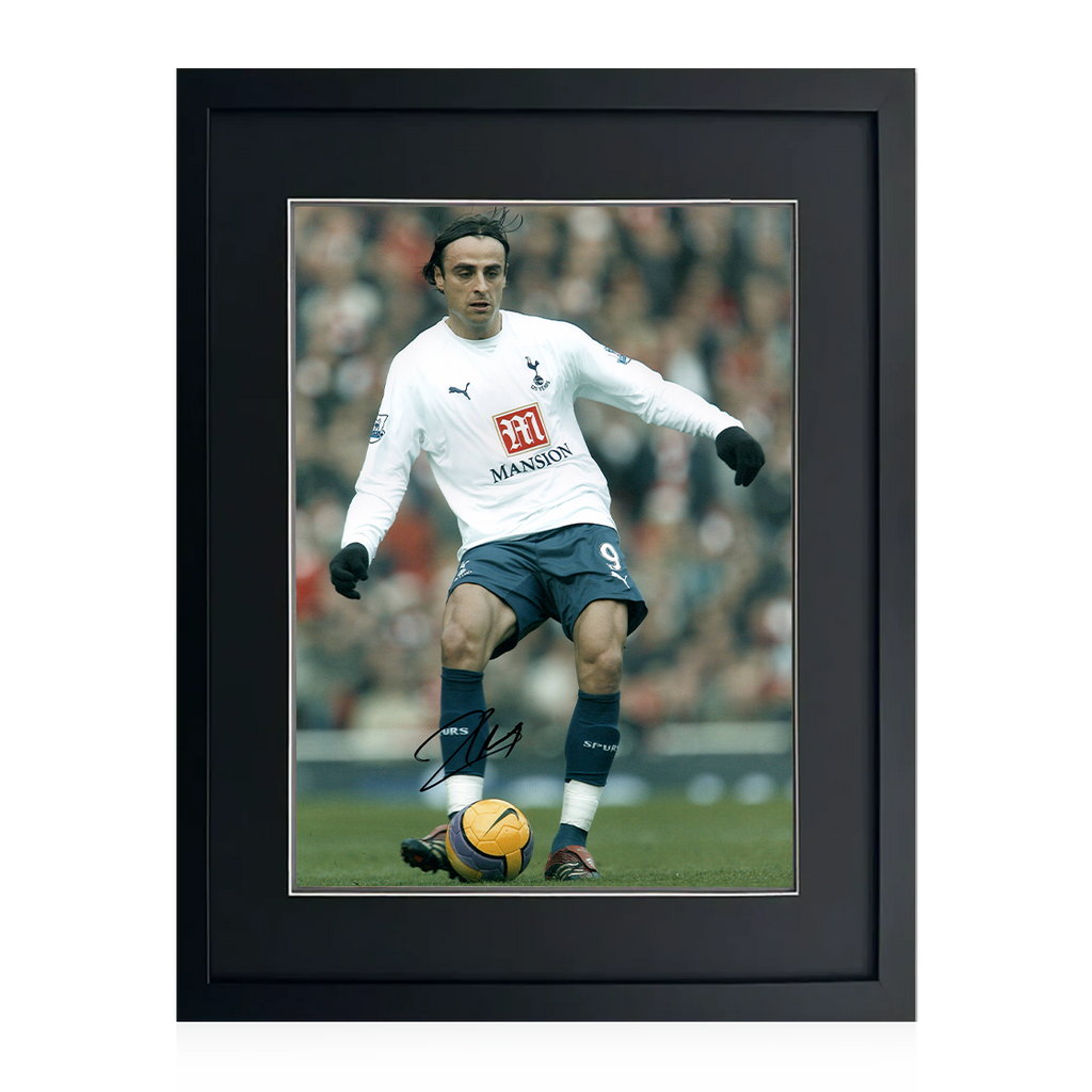 Dimitar Berbatov Signed Tottenham Hotspur Image Deluxe Mount Frame