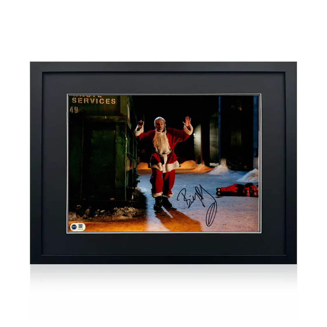 Billy Bob Thornton Signed Bad Santa Image Compact Frame (ACG Cert)