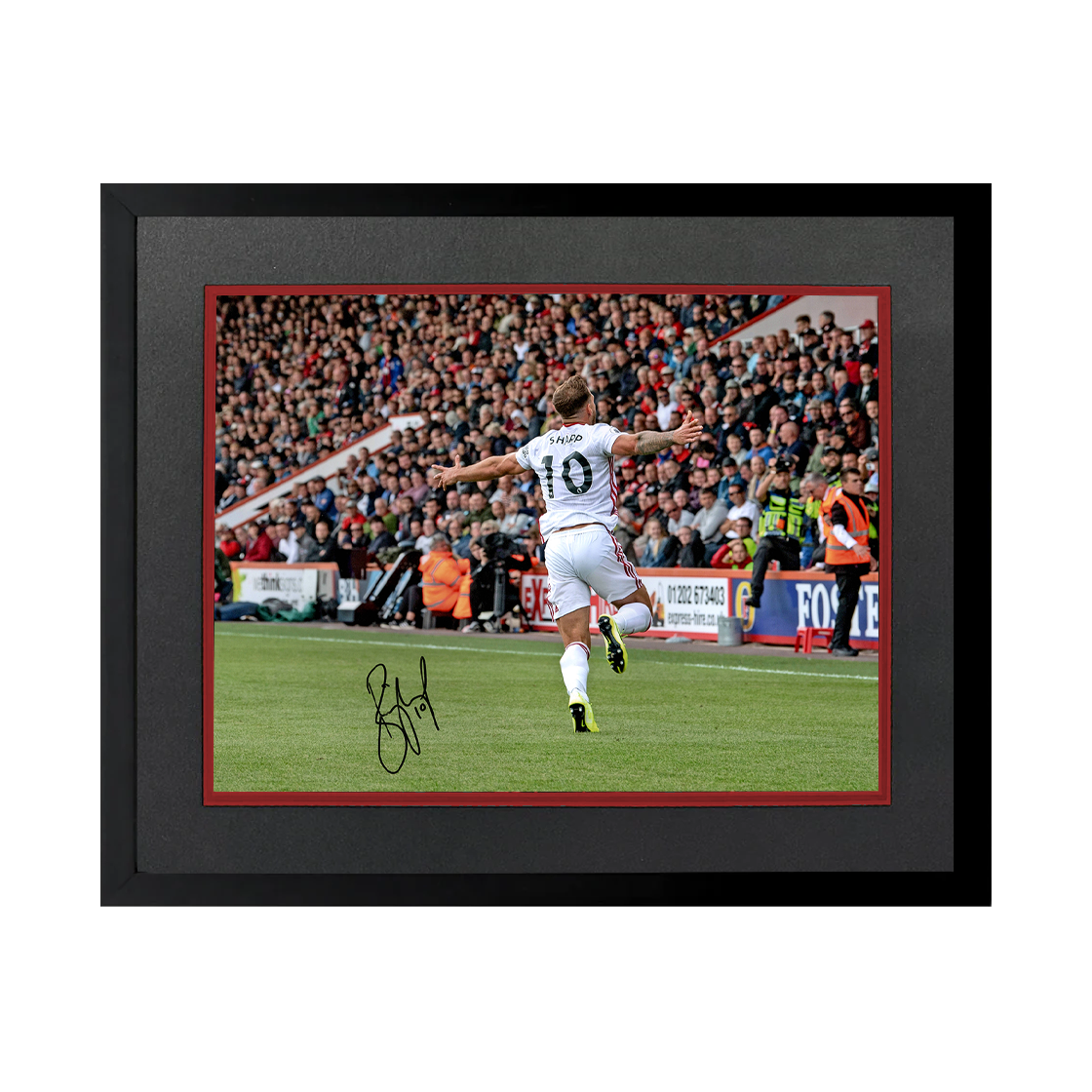 Billy Sharp Signed Sheffield United 16x12 Image Deluxe Mount Frame