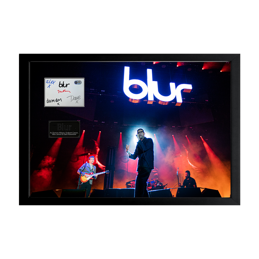 Blur Signed Index Card Iconic Frame (ACG Cert)