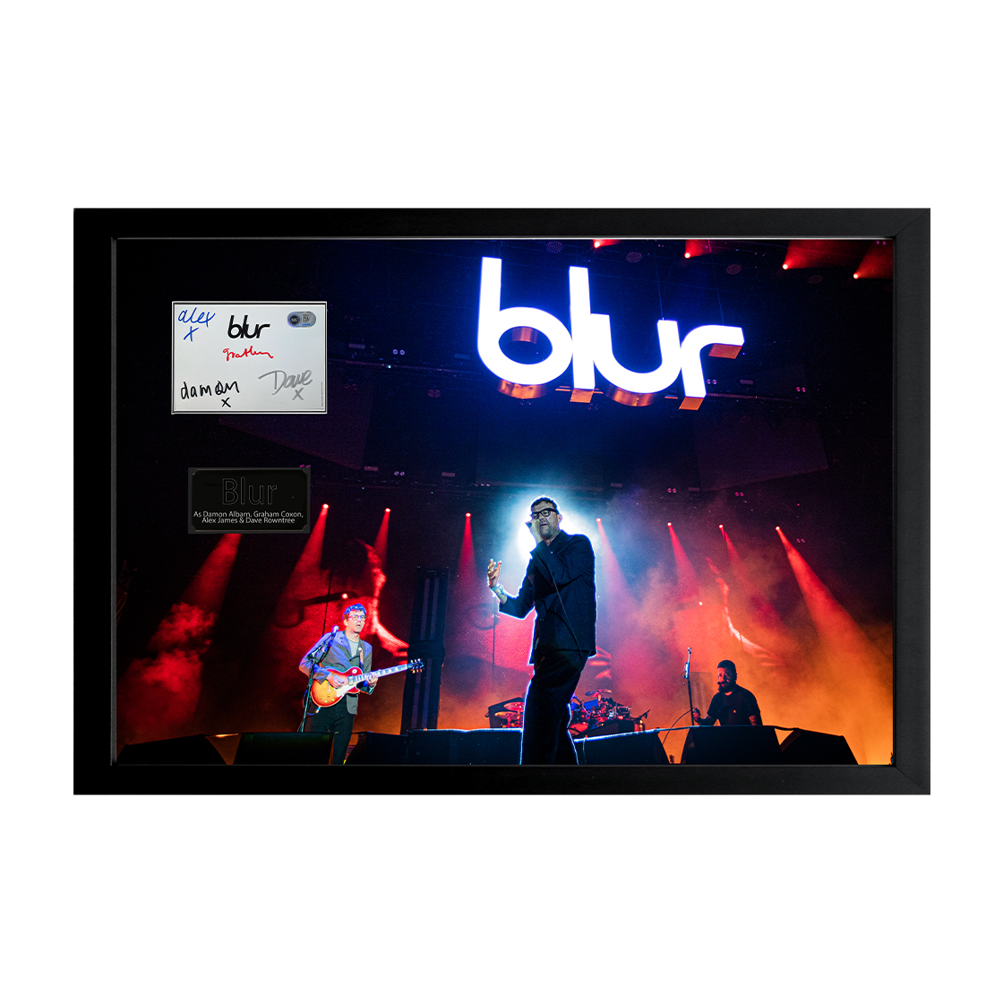 Blur Signed Index Card Iconic Frame (ACG Cert)