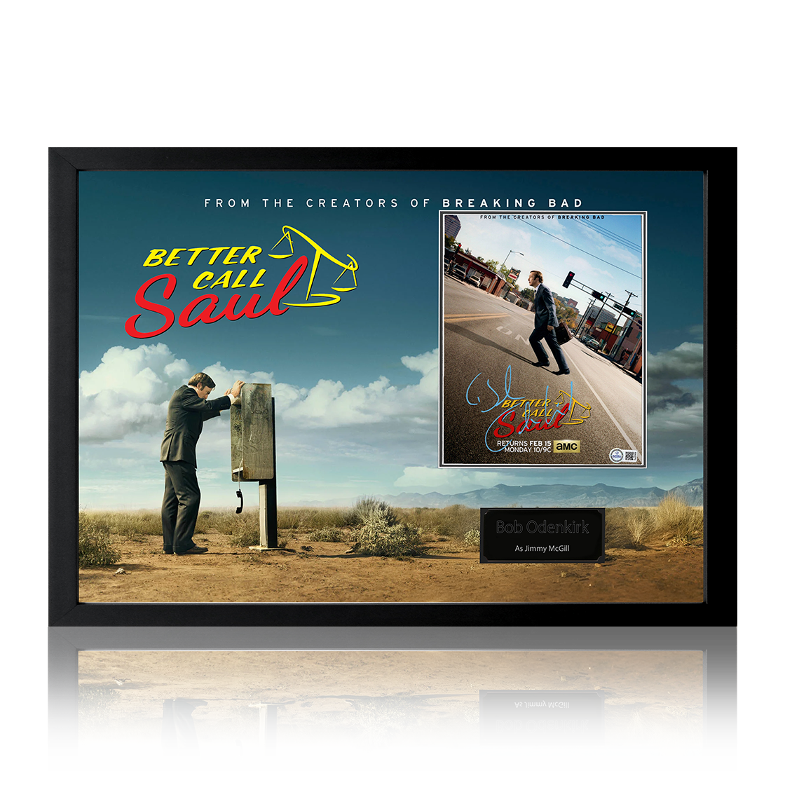 Bob Odenkirk Signed Better Call Saul Image Iconic Frame (AFTAL Authentication)