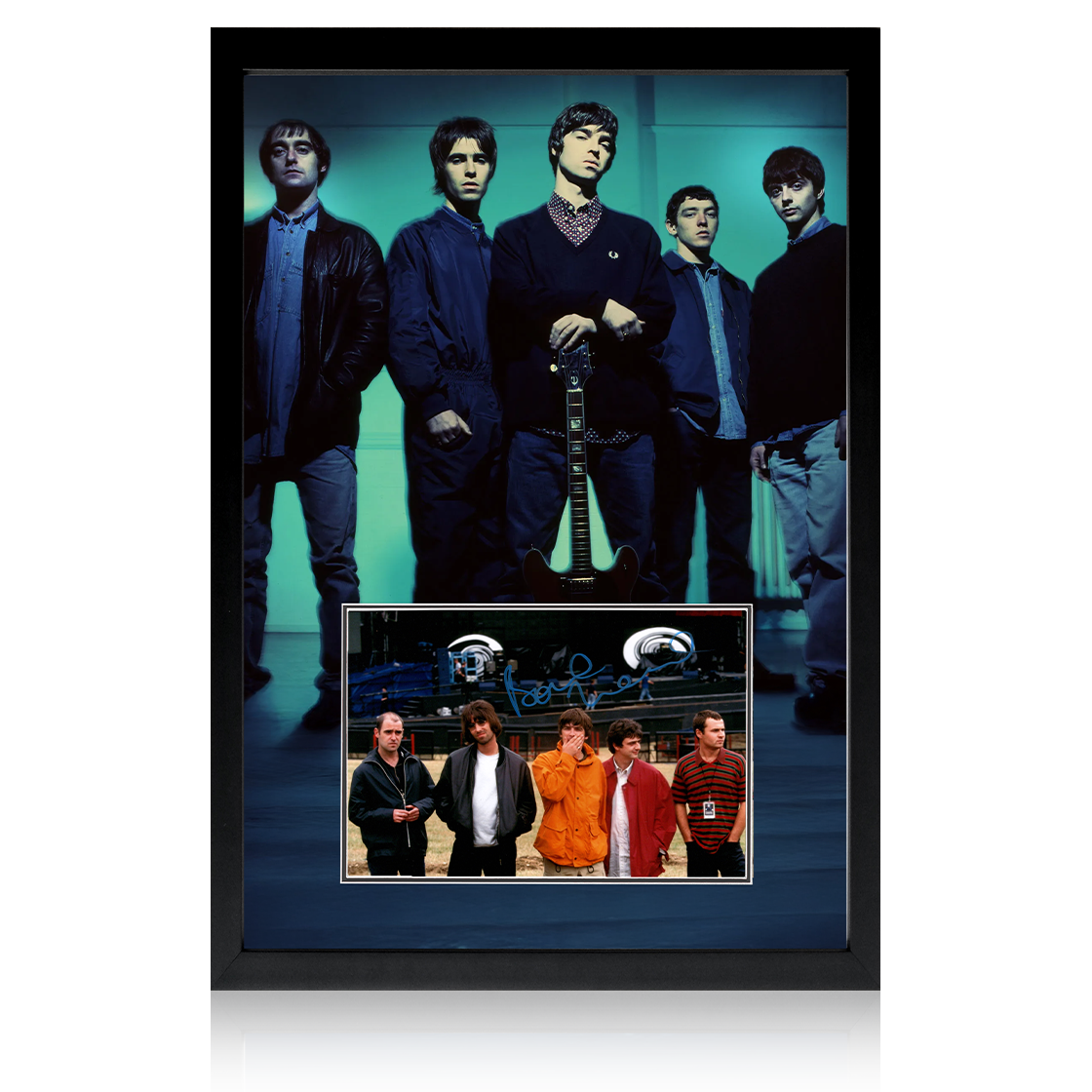 Paul 'Bonehead' Arthurs Signed Oasis Image Iconic Frame